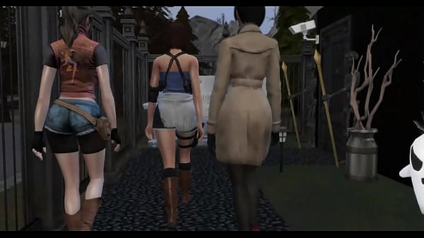 Jill Valentine x Claire Refield x Ada Wong hentai