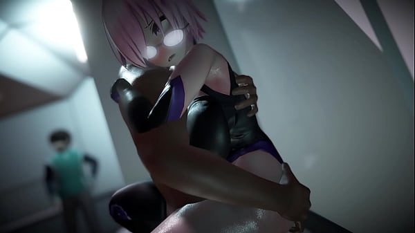 Mash Kyrielight having sex in the shadows of the passageway