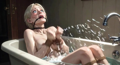 90 Year Old Granny Bathtub Bondage – Horny & Begging to Be Filled