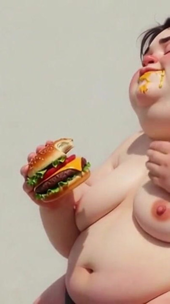 Intense Feeding Session – SSBBW Humiliates and Fattens Thin Girl