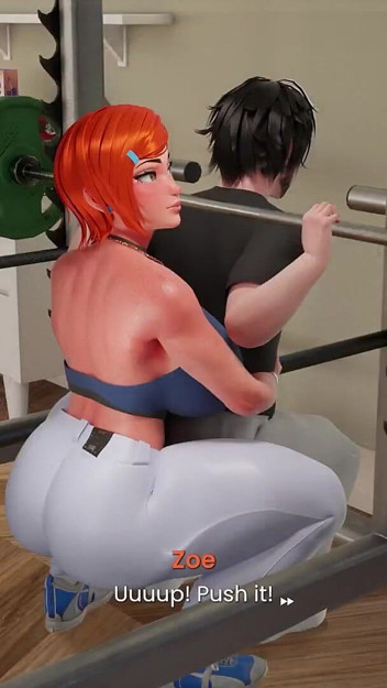Mansion Days Animated 3D Game #9 – Ginger Gym Girlie Sucks Cock