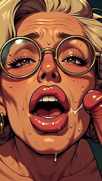 Older Women Blowjob Art
