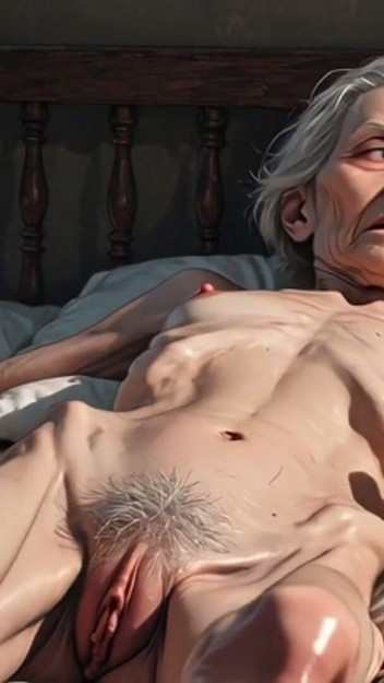 Extremely Skinny Old Granny Hairy Bush Masturbation – Wet Hairy Pussy Rubbing & Orgasm