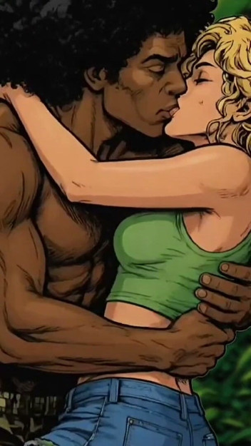 Jungle Cuckold. While the Husband Was Looking for the Trail Jungle, the Black Guy Was Fucking His White Wife.